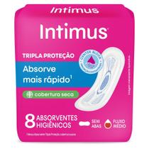 Absorvente Intimus Toda Protegida Dia Seca Sem Abas 8 Unidades