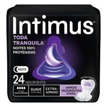 Absorvente Intimus Toda Tranquila Noite Suave com Abas Extra Longo 24 Unidades Absorvente Intimus Toda Tranquila Noite Suave com Abas Extra Longo 24 Unidades