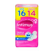 Absorvente Intimus Tripla Proteção c/ Abas c/ 16 Unidades - SUAVE