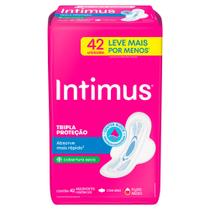 Absorvente Intimus Tripla Proteção com Abas Seca 42 Unidades Leve Mais Por Menos