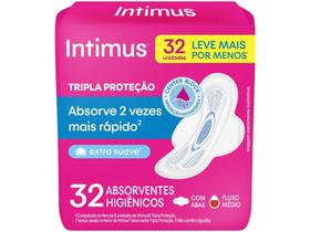 Absorvente Intimus Tripla Proteção Suave - com Abas 32 unidades