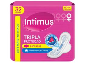 Absorvente Intimus Tripla Proteção Suave - com Abas 32 unidades Absorvente Intimus Tripla Proteção Suave - com Abas 32 unidades