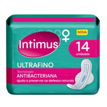 Absorvente Intimus Ultra Fino Antibacteriana Com Abas 30X14Un