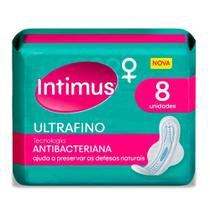 Absorvente Intimus Ultrafino Antibacteriana Com Abas 8 Unidades