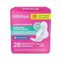 Absorvente Intimus Ultrafino Antibacteriana com Abas Leve Mais Por Menos 28 Unidades