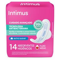 Absorvente Intimus Ultrafino Tecnologia Antibacteriana Com 14 Unidades