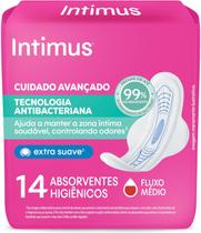 Absorvente Intimus Ultrafino Tecnologia Antibacteriana com Abas 14 unidades