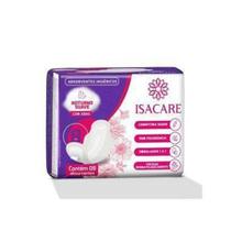 Absorvente Isacare Noturno Com Abas 24 Pacotes Com 8 Unidades