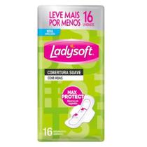 Absorvente Ladysoft Cobertura Suave Com Abas 16 Un