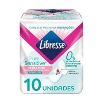 Absorvente Libresse Pure Sensitive Ultrafino com Abas - Embalagem com 10 Unidades