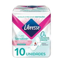 Absorvente Libresse Pure Sensitive Ultrafino Extra Suave com Abas 10 unidades
