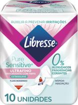 Absorvente Libresse Pure Sensitive Ultrafino Extra Suave com Abas 10 unidades