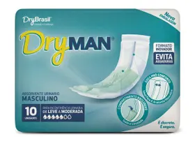 Absorvente Masculino Dryman 10 unidades