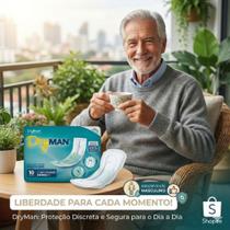 Absorvente Masculino DryMan - Incontinência Leve a Moderada - 10 Unidades - Discreto e Confortável Absorvente Masculino DryMan - Incontinência Leve a Moderada - 10 Unidades - Discreto e Confortável