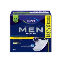 Absorvente Masculino para Incontinencia Urinaria Tena Men Medio Leve 10 Pague 9