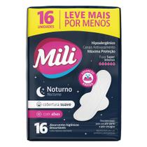 Absorvente Mili Noturno Com 16 Leve+pague- Suave Com Abas Especial