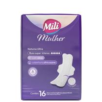 Absorvente Mili Ultra Suave Noturno Com Abas -16 Unidades