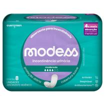 Absorvente Modess Incontinência Moderada 8un