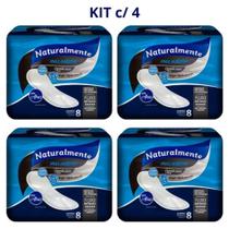 Absorvente Naturalmente Max Noturno c/8u (Kit com 4)