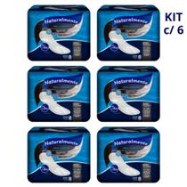 Absorvente Naturalmente Max Noturno c/abas c/8 un(Kit com 6)