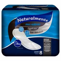 Absorvente naturalmente max noturno sem abas 8 un.