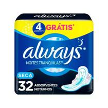 Absorvente Noites Tranquilas Seca C/Abas 32 Unidades Alwayls - Always