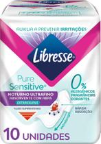 Absorvente Noturno com Abas Libresse Pure Sensitive Ultrafino 10 unidades
