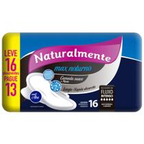 Absorvente Noturno Naturalmente Promocional Leve 16 Pague 13