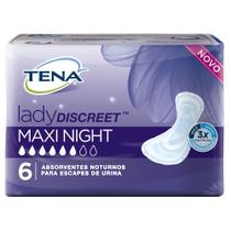 Absorvente Noturno Tena Lady Discreet Maxi Night 6 Unidades Absorvente Noturno Tena Lady Discreet Maxi Night 6 Unidades