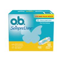 Absorvente O.B. Interno Johnson Médio Leve 10 Pague 8 Absorvente O.B. Interno Johnson Médio Leve 10 Pague 8