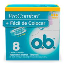 Absorvente O.B Pro Comfort Médio Com 8 Unidades