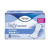 Absorvente para Incontinencia Urinaria Tena Lady Discreet Extra 8 Unidades