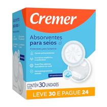 Absorvente para Seios leve 30 pague 24 - Cremer