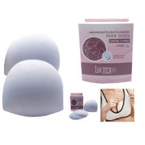 Absorvente para Seios Protetor Amamentação Reutilizável: 2 Pares em Tecido Respirável