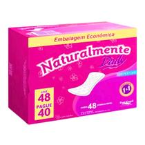 Absorvente Protetor Diário Naturalmente Daily Leve 48 Pague 40 Sem Abas