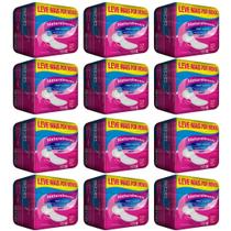 Absorvente Sem Abas Kit 12 Pacotes com 8 Unidades Naturalmente Gel Mais Conforto e Proteção