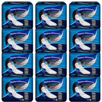 Absorvente Sem Abas Noturno Kit com 12 Pacotes com 8 Unidades Naturalmente Max Conforto e Proteção