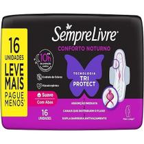 Absorvente sempre livre adapt plus noite e dia suave com abas - 16 unidades