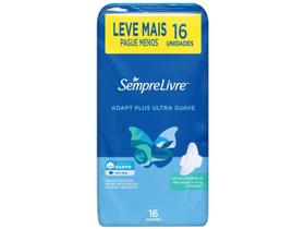 Absorvente Sempre Livre Adapt Plus Suave com Abas 16 Un.