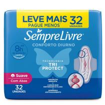 Absorvente Sempre Livre Adapt Plus Suave Com Abas Leve Mais Pague Menos 32un
