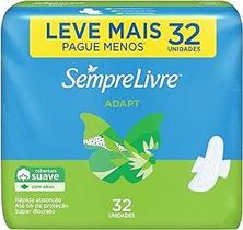 Absorvente sempre livre adapt suave com abas c/32