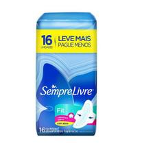 Absorvente Sempre Livre Fit Suave com Abas 16 Unidades