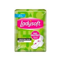 Absorvente Suave Com Abas Ladysoft Max Protect 8 Unidades