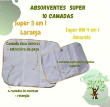 Absorvente Super (10 camadas) para fralda ecológica - Chique baby