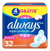 Absorvente Super Protecao Suave Com Abas 32un Always