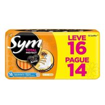 Absorvente Sym Cobertura Seca com Abas Leve 16 Pague 14 - Embalagem com 16 Unidades