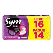 Absorvente Sym Cobertura Suave com Abas Embalagem com 16 Unidades