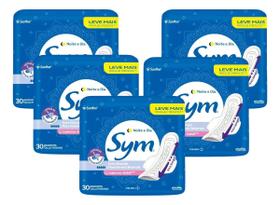 Absorvente Sym Dia E Noite Fluxo Intenso Com Abas 5pct 150un
