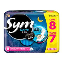 Absorvente Sym Noite & Dia Cobertura Suave com Abas Leve 8 Pague 7 Absorvente Sym Noite & Dia Cobertura Suave com Abas Leve 8 Pague 7
