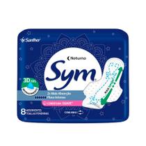Absorvente Sym Premium Noturno Com Abas Suave Com 8 Unidades Absorvente Sym Premium Noturno Com Abas Suave Com 8 Unidades